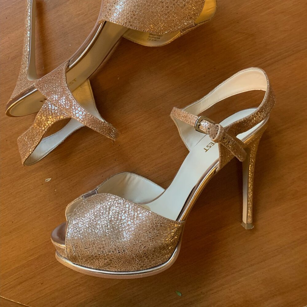 Champagne Platform Heels